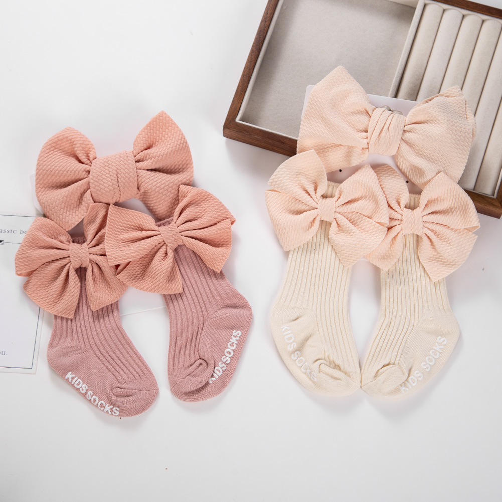 2Pcs/Set Big Bullet Bows Ealst - огляд і ціна Unisex Baby Socks Non Slip