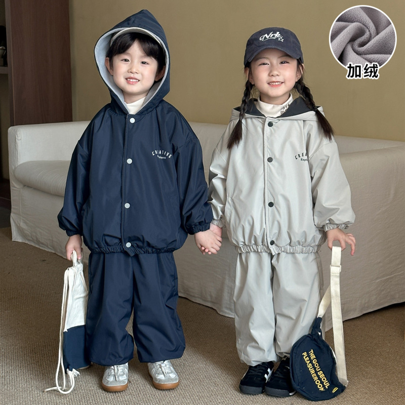 Boy Girl Hood 2piece Set Baby  - огляд і ціна Toddler Boy Winter Fleece Jacket