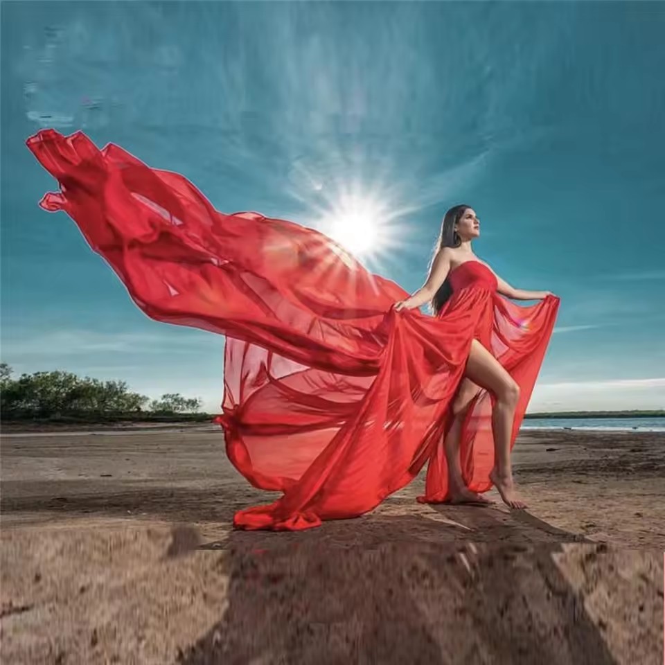 Lace Chiffon Maternity Dresses - огляд і ціна Maternity Wear