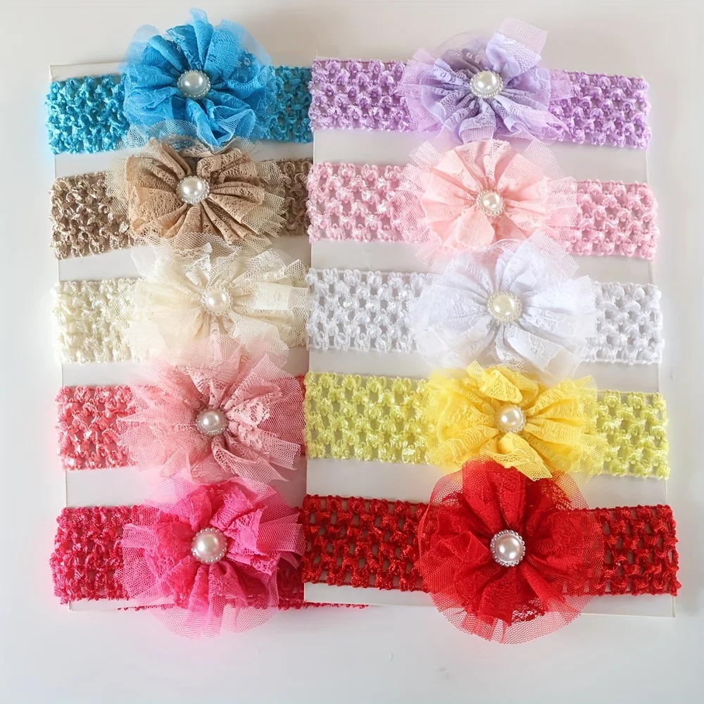 5pcs/10pcs Baby Headband Satin - огляд і ціна Baby Gear