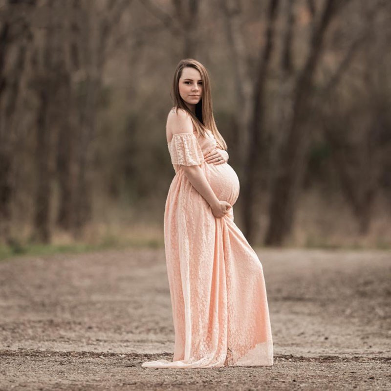 Pregnant Women Off Shoulder Ru - огляд і ціна Maternity Wear