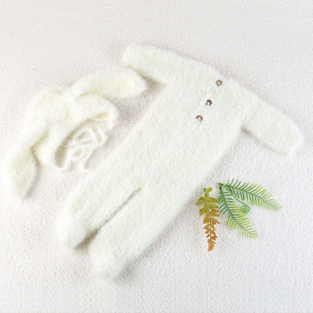 Vintage Knit Fluffy Teddy Bear - огляд і ціна Infant Photography Props Outfit