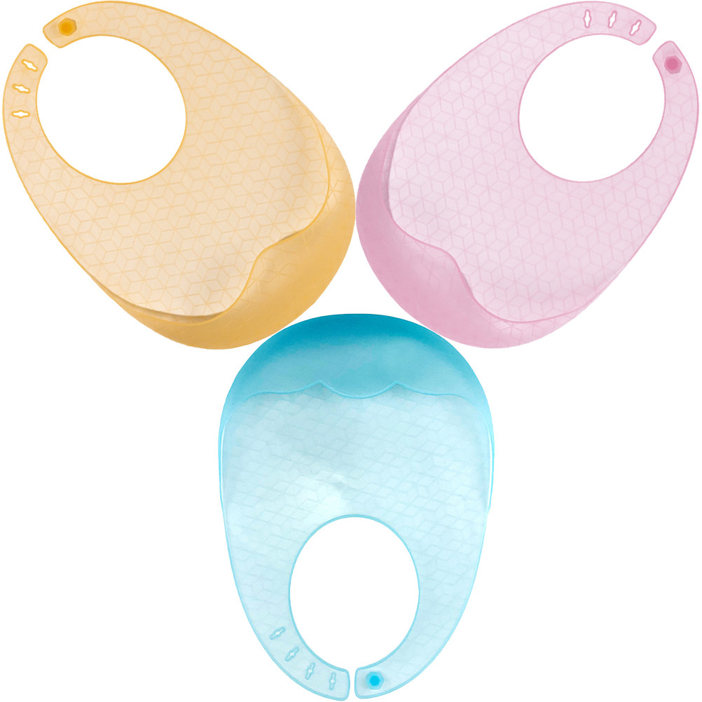 3pcs Silicone Baby Bibs – Soft - огляд і ціна Waterproof Baby Bibs Silicone